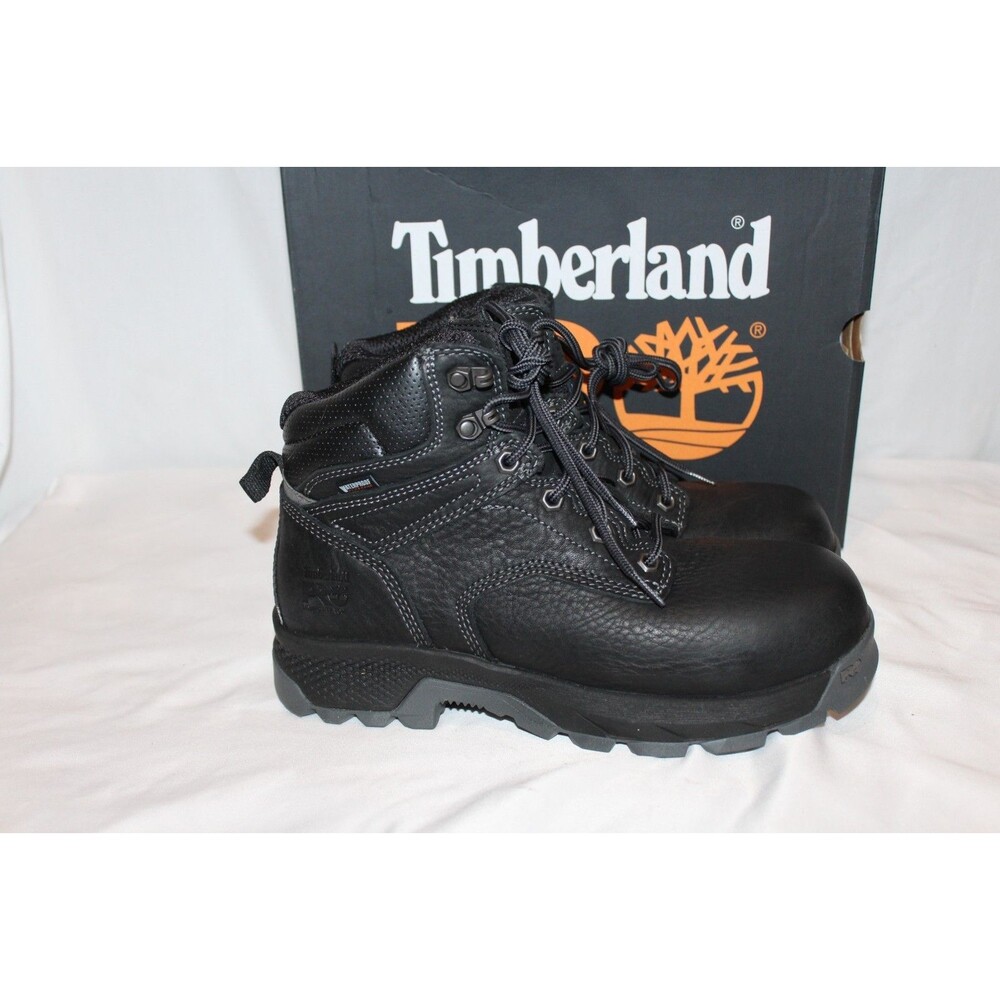 NIB Timberland Women's Pro Titan EV Comp Toe 6" Work Boots BLACK 9
